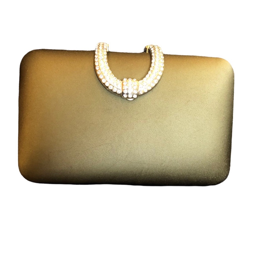 INC International Concepts Green Clutch Purse With Removable Chain